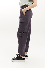 Трикотажные штаны джоггеры GRET с большими карманами и манжетами Garne 3040162 фото №4