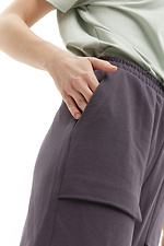 Трикотажные штаны джоггеры GRET с большими карманами и манжетами Garne 3040162 фото №6