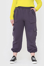 Трикотажные штаны джоггеры GRET с большими карманами и манжетами Garne 3040162 фото №7