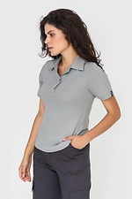 Женская футболка - поло MILLI серого цвета Garne 3041162 фото №3