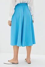 Клешная голубая юбка DAIRE длиной ниже колен Garne 3038163 фото №3