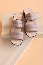 Silver leather flat sandals  4205164 photo №1