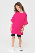 Purpurrotes, übergroßes Baumwoll-T-Shirt für Kinder Garne 7770164 Foto №2