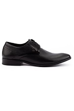 Мужские классические туфли из черной натуральной кожи 8018165 фото №2