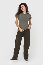 Women's fitted T-shirt MILLI khaki Garne 3041166 photo №2