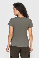 Women's fitted T-shirt MILLI khaki Garne 3041166 photo №4