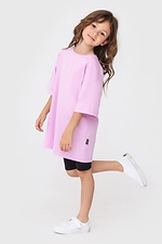 Oversized cotton T-shirt for children in lilac color Garne 7770166 photo №4