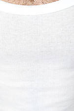 Biały bawełniany podkoszulek Emy 3013167 zdjęcie №4