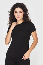 Жіноча приталена футболка MILLI чорного кольору Garne 3041167 фото №1