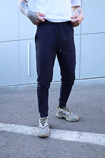 Blue cuffed slim fit sweatpants Reload 8031167 photo №1