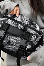 Большая женская поясная сумка бананка DynamicDart принт "Palm" SamBag 8045167 фото №6