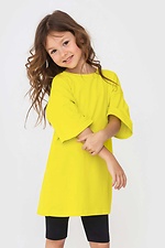 Żółta, bawełniana koszulka oversize dla dzieci Garne 7770168 zdjęcie №1