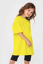 Żółta, bawełniana koszulka oversize dla dzieci Garne 7770168 zdjęcie №2