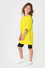 Yellow oversized cotton T-shirt for children Garne 7770168 photo №3