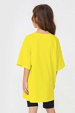 Yellow oversized cotton T-shirt for children Garne 7770168 photo №4
