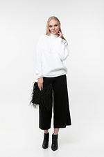 Warm knitted oversized sweater with a high neck  4038169 photo №5