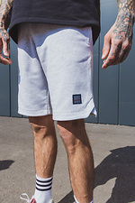 Gray straight cotton knee length shorts Esthetic 8035169 photo №5