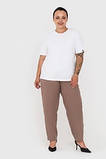 Basic white LUXURY-W cotton T-shirt Garne 3040170 photo №2