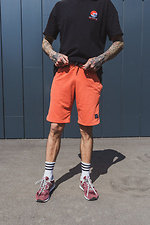 Gerade geschnittene knielange Shorts aus Baumwolle, orange Esthetic 8035170 Foto №2