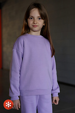 Kinder-Sweatshirt aus Baumwolle DARR in Lavendelfarbe Garne 7770171 Foto №3