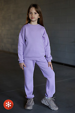 Kinder-Sweatshirt aus Baumwolle DARR in Lavendelfarbe Garne 7770171 Foto №5