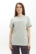 Basic graues Baumwoll-T-Shirt LUXURY-W Garne 3040172 Foto №5