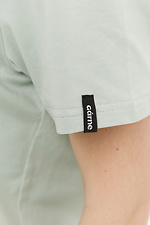 Basic graues Baumwoll-T-Shirt LUXURY-W Garne 3040172 Foto №8