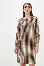 OFELIA office midi dress in houndstooth print with large front pockets Garne 3037173 photo №1