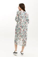Chiffon asymmetrical midi dress with train and short sleeves Garne 3039174 photo №7