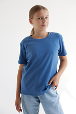 Дитяча футболка BEBI синього кольору Garne 7770174 фото №1