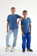 Kinder-T-Shirt BEBI blau Garne 7770174 Foto №3