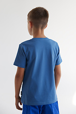 Детская футболка BEBI синего цвета Garne 7770174 фото №9