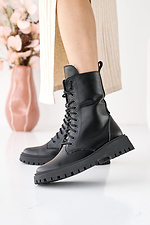 Women's leather winter boots black 2505175 photo №1