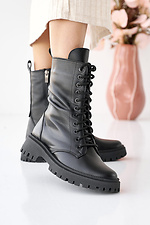 Women's leather winter boots black 2505175 photo №5