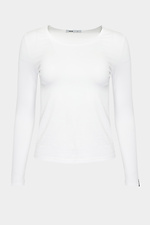 NIKKI Bodycon-Longsleeve aus weißem Jersey Garne 3040175 Foto №9
