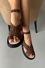 Women's Leopard Toe Sandals  4206175 photo №2