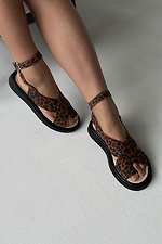 Women's Leopard Toe Sandals  4206175 photo №3