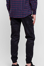 Cargohose aus schwarzer Baumwolle mit Seitentaschen Custom Wear 8025175 Foto №4