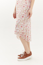 Шифонова асиметрична сукня міді JEWELL зі шлейфом та короткими рукавами Garne 3039176 фото №8