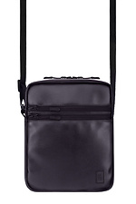 Чорна сумка через плече з глянцевого шкірозамінника GARD 8011176 фото №6