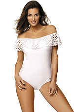 Sonia off-the-shoulder one-piece swimsuit with wide mesh flounce Marko 4023177 photo №2