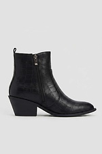 Klassische Stiefel aus echtem Leder mit Absatz  4207177 Foto №2