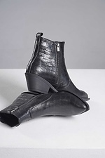 Klassische Stiefel aus echtem Leder mit Absatz  4207177 Foto №5