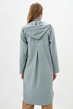 Autumn checkered cashmere trench coat 271804 with large pockets Garne 3037178 photo №3