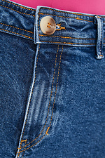 Высокие джинсовые шорты с подворотами  4009178 фото №4