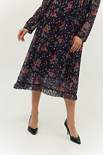 Шифонова сукня міді ROSALIA з воланом та довгими рукавами Garne 3039179 фото №5