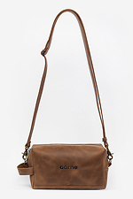 Leather crossbody bag with a long strap Garne 3300179 photo №4