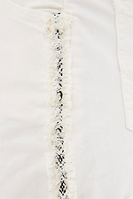 Białe letnie bawełniane szorty  4009179 zdjęcie №4