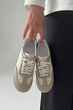Sneakers perforation cappuccino  4206179 photo №1