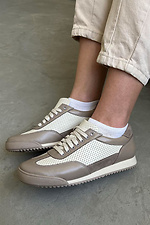 Sneakers perforation cappuccino  4206179 photo №4